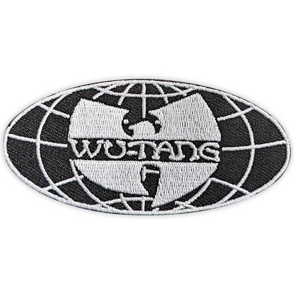 Wu-Tang Clan Worldwide Vävd Stryk-På-Lapp En Storlek Svart/Vit Black/White One Size