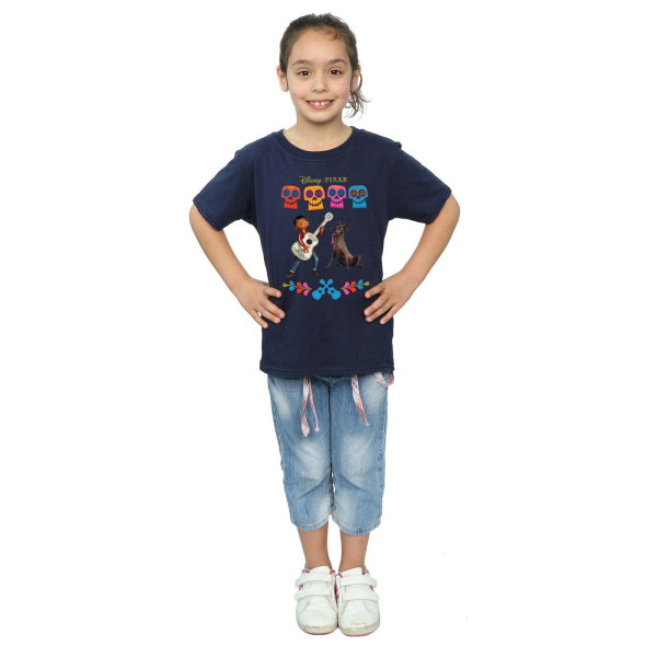 Coco Girls Miguel Logotyp bomull T-shirt 12-13 år Marinblå Navy Blue 12-13 Years