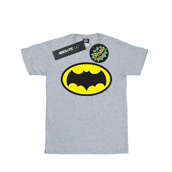 DC Comics Boys Batman TV-serie logotyp T-shirt 7-8 år Sports G Sports Grey 7-8 Years