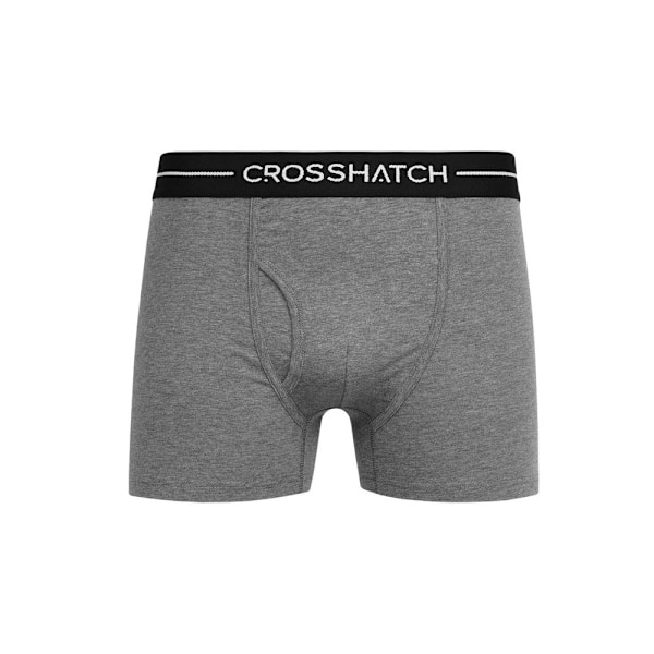 Crosshatch Ambek boxershorts för män (2-pack) XL Charcoal Marl Charcoal Marl XL