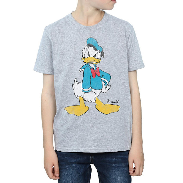 Disney Boys Angry Donald Duck T-shirt 5-6 år Sports Grey Sports Grey 5-6 Years