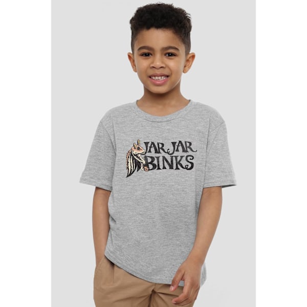 Star Wars Barn/Barn Jar Jar Binks T-Shirt 7-8 År Sport Sport Heather 7-8 Years