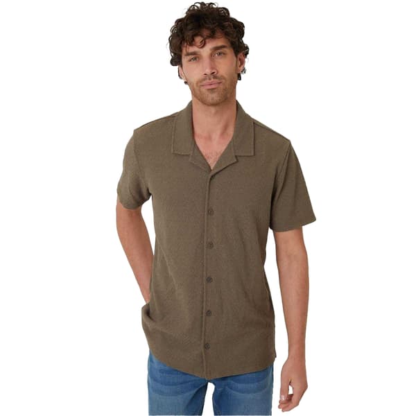 Threadbare Herrskjorta Selkirk Relaxed Fit M Khakigrön Khaki Green M