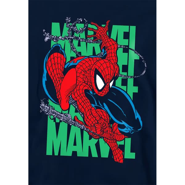 Spider-Man Barn/Barn Wall Crawling Hoodie 5-6 År Marinblå Navy 5-6 Years