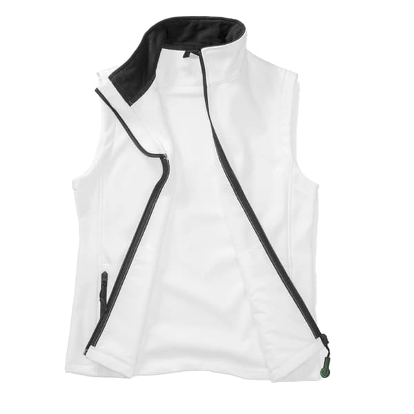 Result Herr Printable Softshell Body Warmer M Vit/Svart White/Black M