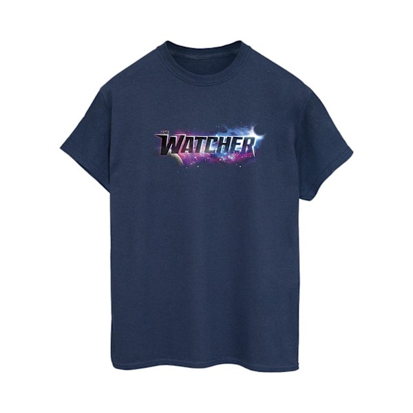 Marvel Dam/Kvinnor What If Watcher Bomull Boyfriend T-Shirt S Navy Blue S