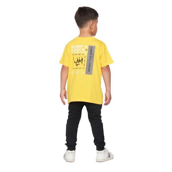 Kings Will Dream Boys Beaumor T-shirt 6-7 år Gul Yellow 6-7 Years