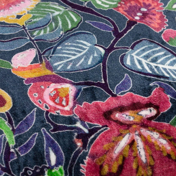 Wylder Glorine Sammetskuddeöverdrag med Kant 50cm x 50cm Flerfärgad Multicoloured 50cm x 50cm