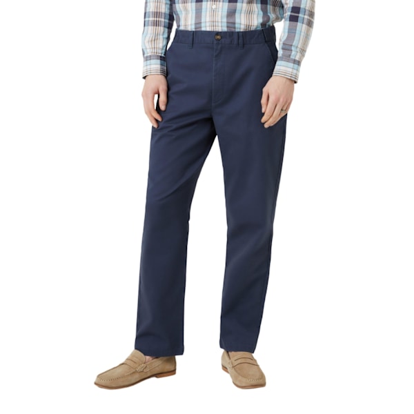 Maine Premium Chino-byxor för män 36S Mid Blue Mid Blue 36S