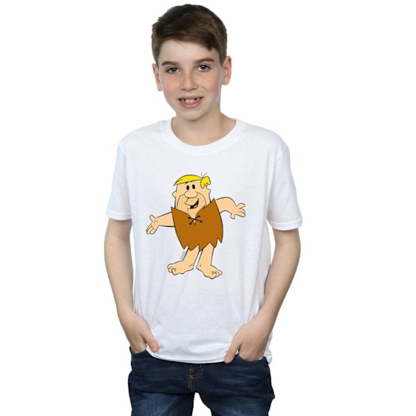 The Flintstones Boys Barney Rubble Classic Pose T-Shirt 9-11 År White 9-11 Years