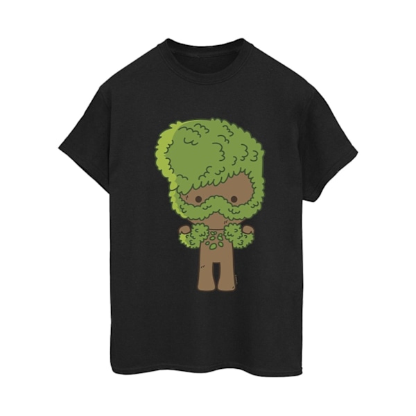 Marvel Dam/Damer I Am Groot Chibi Flex Bomull Boyfriend T-S Black S