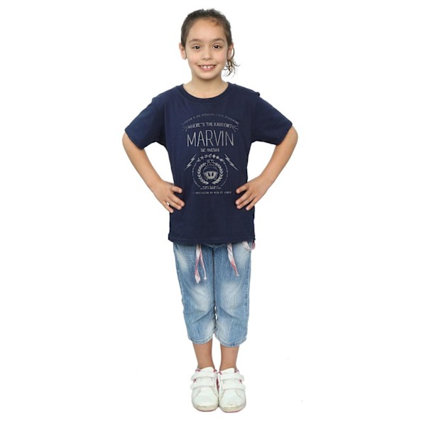 Looney Tunes Girls Marvin The Martian Where´s The Kaboom Bomull Navy Blue 9-11 Years