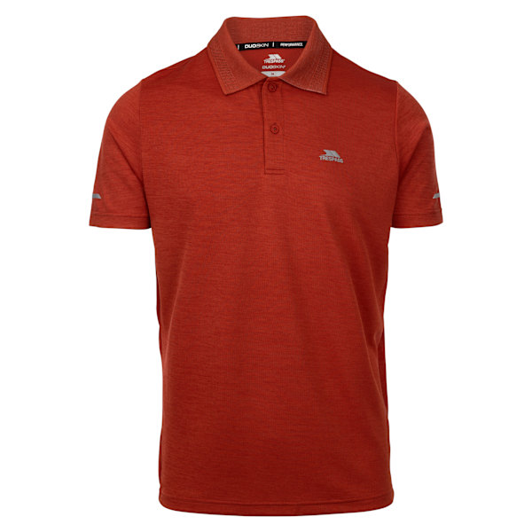 Trespass Mckay Aktiv Pikétröja för Män XXL Bränd Sienna Marl Burnt Sienna Marl XXL
