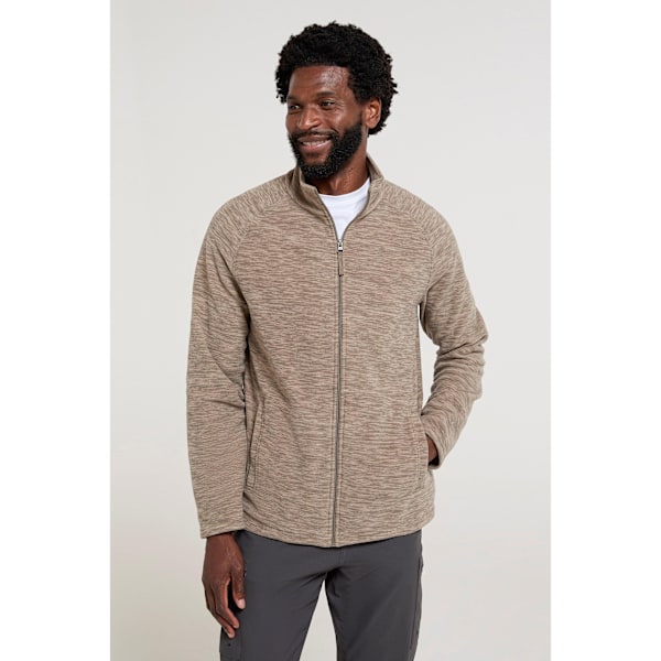 Mountain Warehouse Herr Snowdon II Helzippade Fleecejacka XL Ljusbrun Light Brown XL