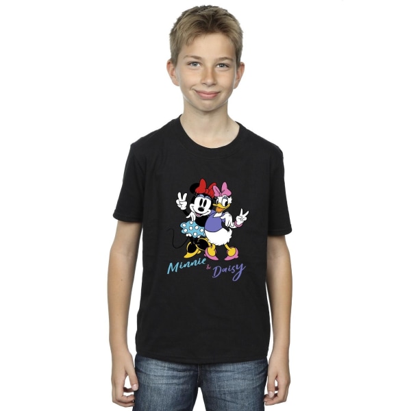 Disney Boys Minnie Mouse Och Daisy T-Shirt 5-6 År Svart Black 5-6 Years