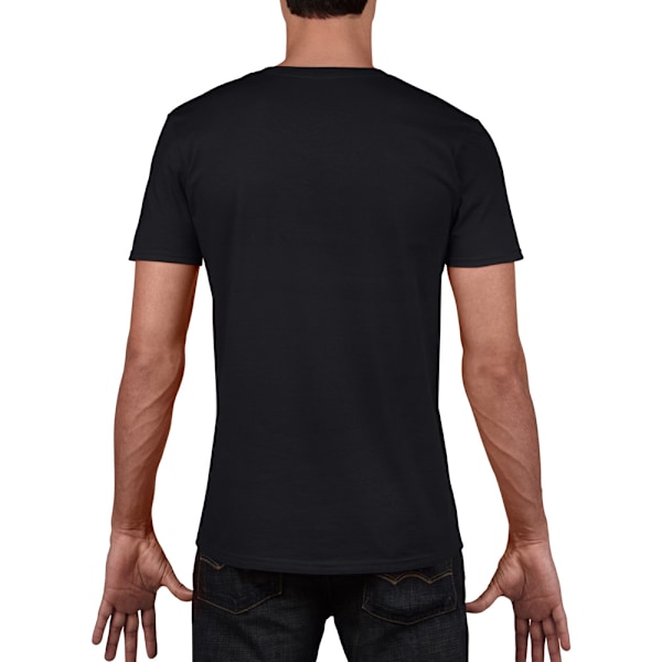 Gildan Soft Style V-halsad kortärmad T-shirt M Svart Black M