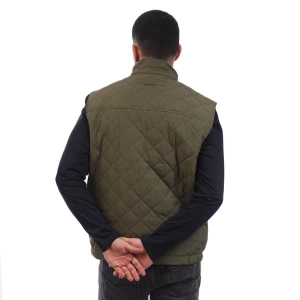Gant Herr Quilted Gilet S Grön Green S