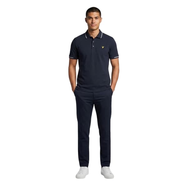 Lyle & Scott Pikétröja för män XL Mörkblå Dark Navy XL