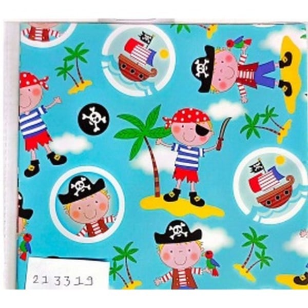 Piratpresentpapper (4-pack) En storlek Flerfärgad Multicoloured One Size