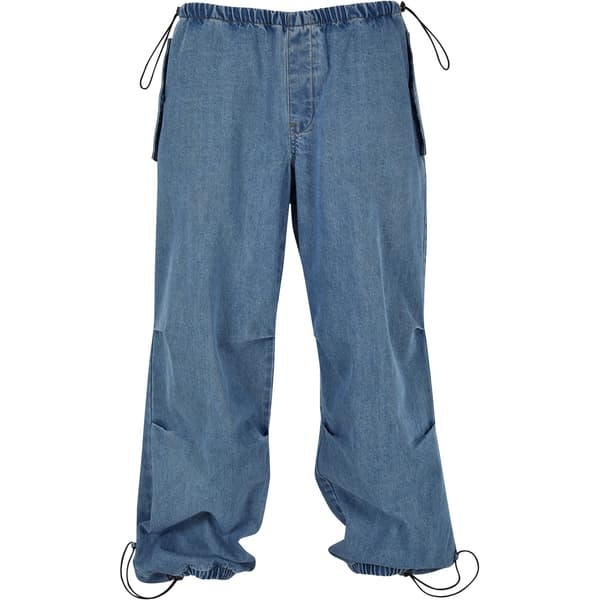 Urban Classics Herr Parachute Jeans S Ljusblå Tvättad Light Blue Washed S