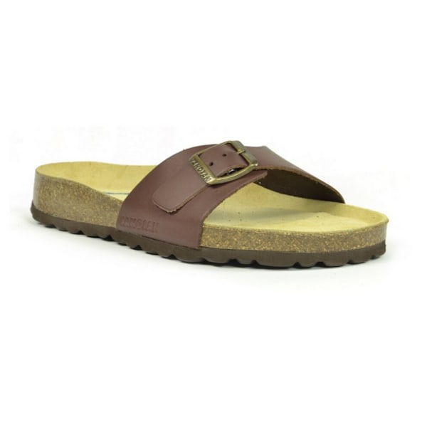 Sanosan Dam/Dam Malaga Lädersandaler 4 UK Mörkbrun Dark Brown 4 UK