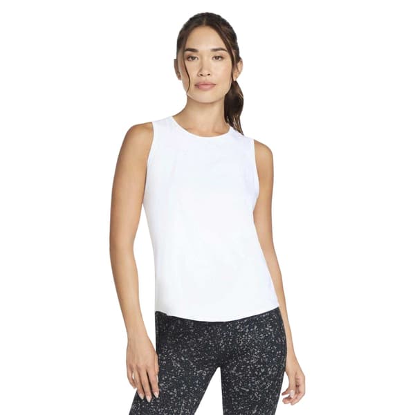 Skechers Dam Stride Performance Tank Top White 8 UK