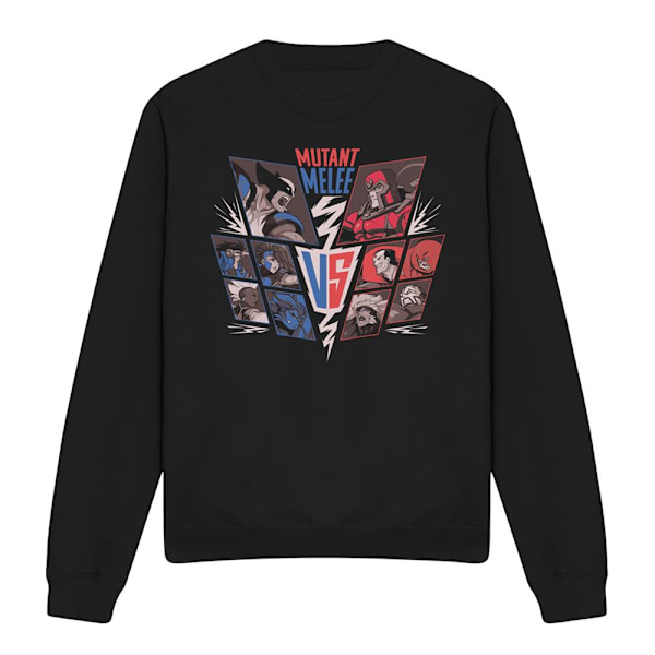 X-Men Unisex Vuxen Mutant Melee Sweatshirt M Svart Black M