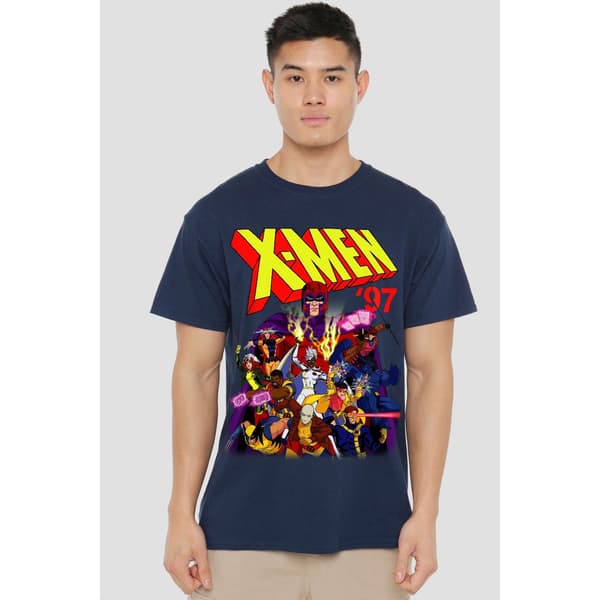 Marvel Herr X-Men 97 Serietidnings T-Shirt L Marinblå Navy L