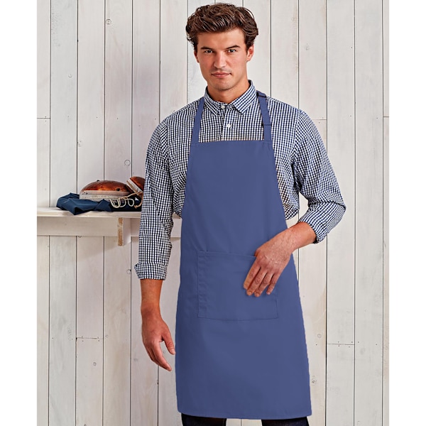 Premier Dam/Kvinnors Färger Bip Förkläde Med Ficka / Arbetskläder Marine Blue One Size