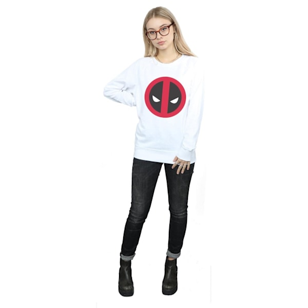 Marvel Womens/Ladies Deadpool Large Clean Logo Sweatshirt M Vit White M