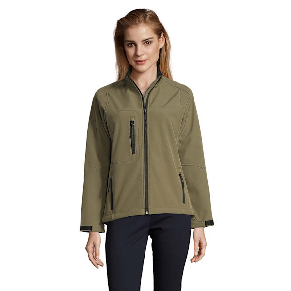 SOLS Dam/Dam Roxy Soft Shell Jacka (Andningsbar, Vindtät Och Vattenavvisande) Dark Green L
