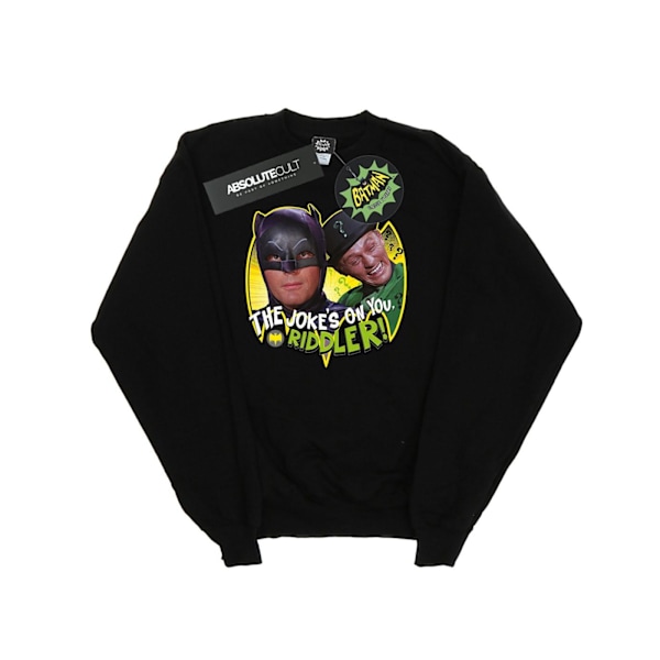 DC Comics Boys Batman TV-serie The Riddler Joke Sweatshirt 9-11 Black 9-11 Years