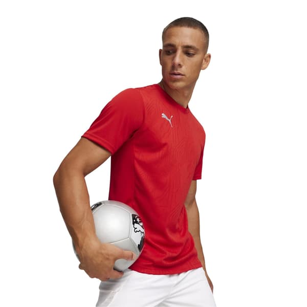 Puma TeamFinal Tränings-T-shirt för män 3XL Röd/Silver Red/Silver 3XL