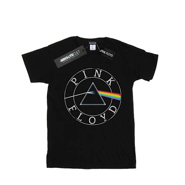 Pink Floyd Girls Prism Circle Logo Bomull T-shirt 7-8 år Svart Black 7-8 Years