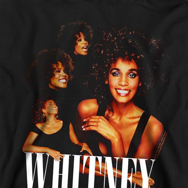 Whitney Houston Barn/Kids Sing It Collage Pull Over Hoodie Black 9-11 Years