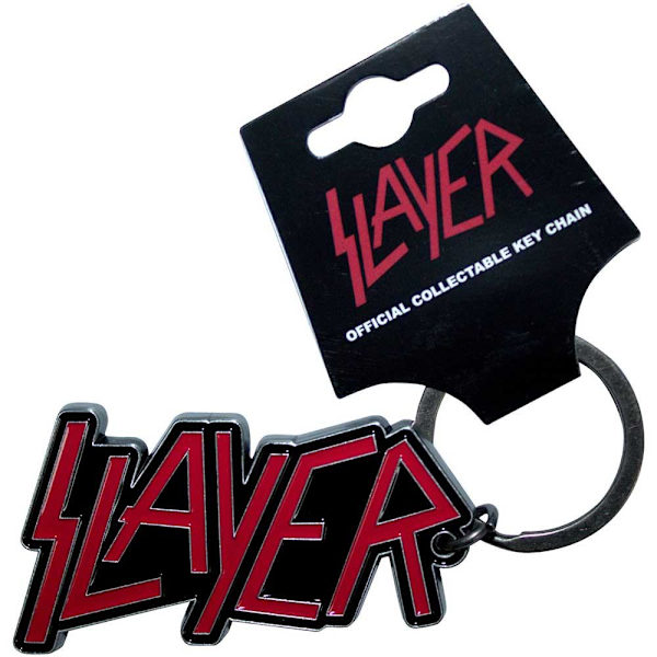 Slayer Logonyckelring Storlek: One Size Röd/Svart Red/Black One Size