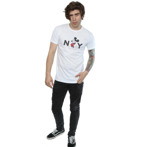 Disney Herr Mickey Mouse NY T-shirt XL Vit White XL