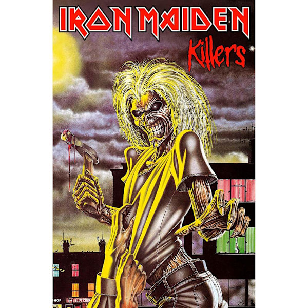 Iron Maiden Killers Textil Affisch One Size Svart/Röd/Gul Black/Red/Yellow One Size