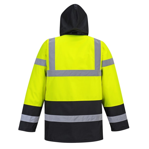 Portwest Mens Contrast Hi-Vis Vinter Traffic Jacket XS Gul/B Yellow/Black XS