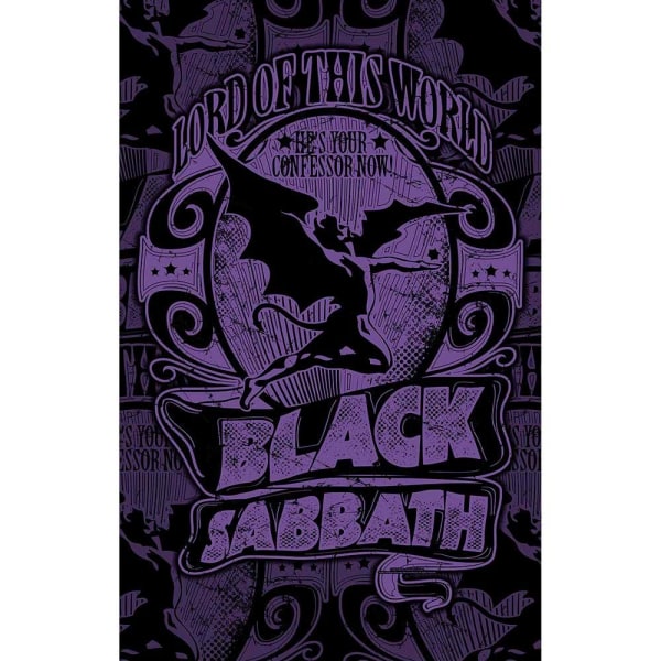 Black Sabbath Lord Of This World Textilaffisch 106cm x 70cm Pu Purple/Black 106cm x 70cm