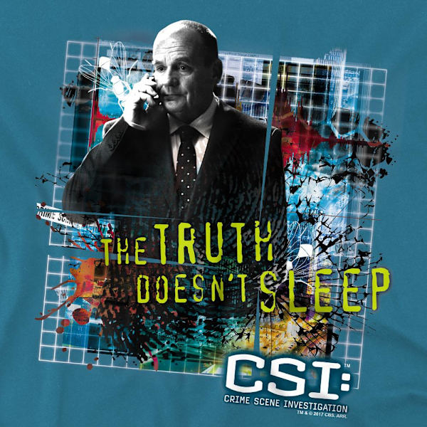 CSI Herr Truth Doesn´t Sleep T-Shirt L Slate Slate L