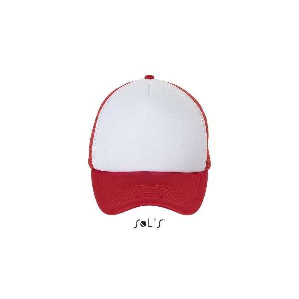 SOLS Unisex Bubble Contrast Cap One Size Vit/Röd White/Red One Size