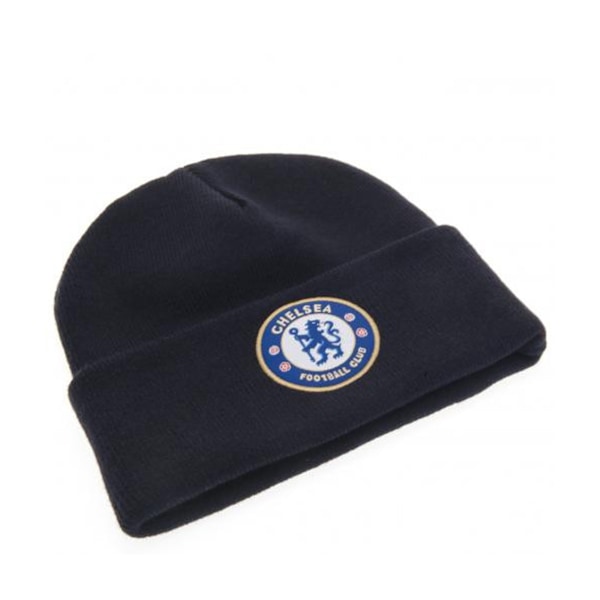England FA Crest Turn Up Beanie One Size Navy Blue Navy Blue One Size