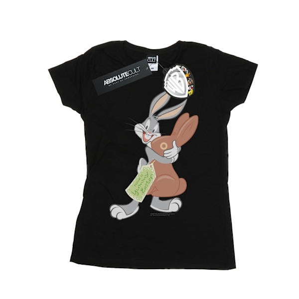 Looney Tunes Dam/Damer Bugs Bunny Yummy Easter Bomull T-shirt Black XL