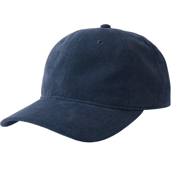 Atlantis Unisex Adult Creep S Corduroy Recycled Baseball Cap On Navy One Size