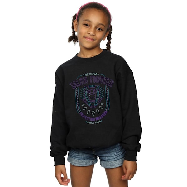 Marvel Girls Black Panther The Royal Talon Fighter Sweatshirt 1 Black 12-13 Years