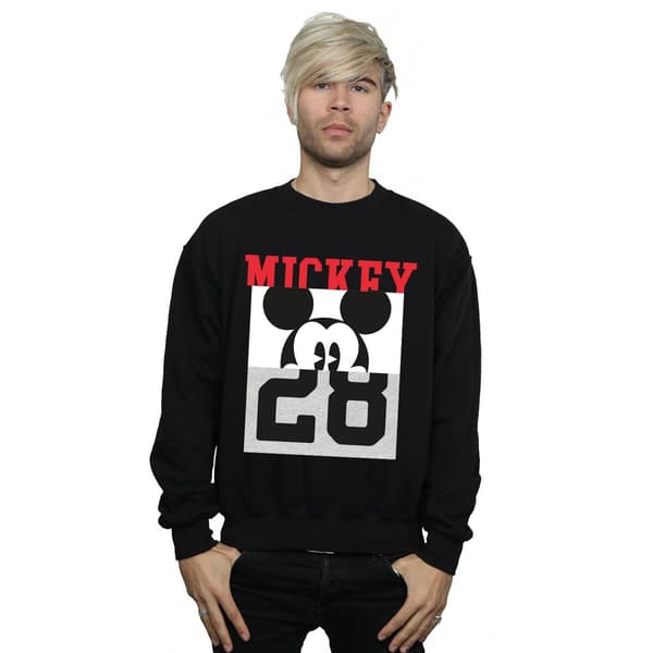 Disney Mens Mickey Mouse Notorious Split Sweatshirt L Svart Black L
