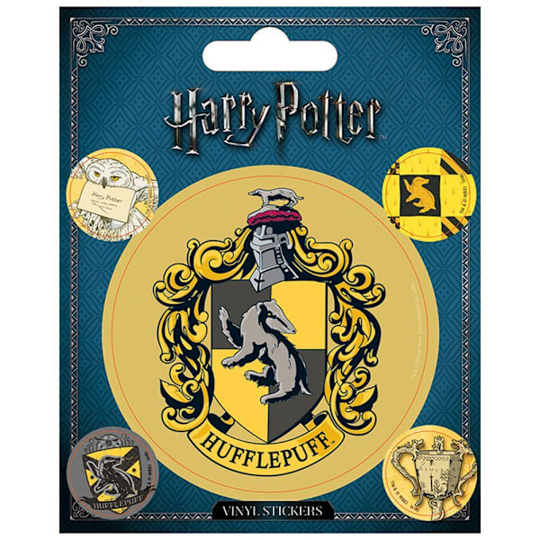 Harry Potter Hufflepuff Stickers En Storlek Gul Yellow One Size
