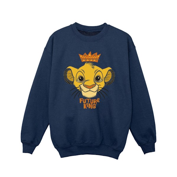 Disney Girls The Lion King Future King Sweatshirt 5-6 år Marinblå Navy Blue 5-6 Years