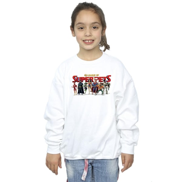 DC Comics Girls DC Comics DC League Of Super-Pets Group Logo Sw White 5-6 Years